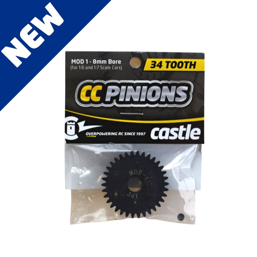 Castle CC Pinion pignon Mod 1 8mm acier 22T-48T