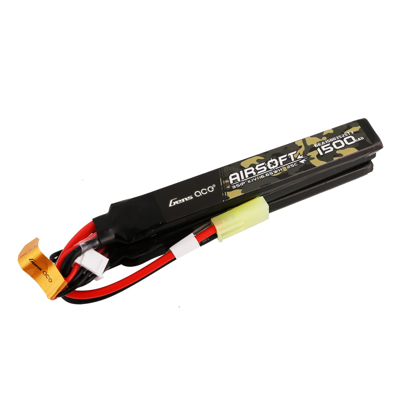 Gens Ace 1500mAh 3S 25C batterie LiPo airsoft 11,1V