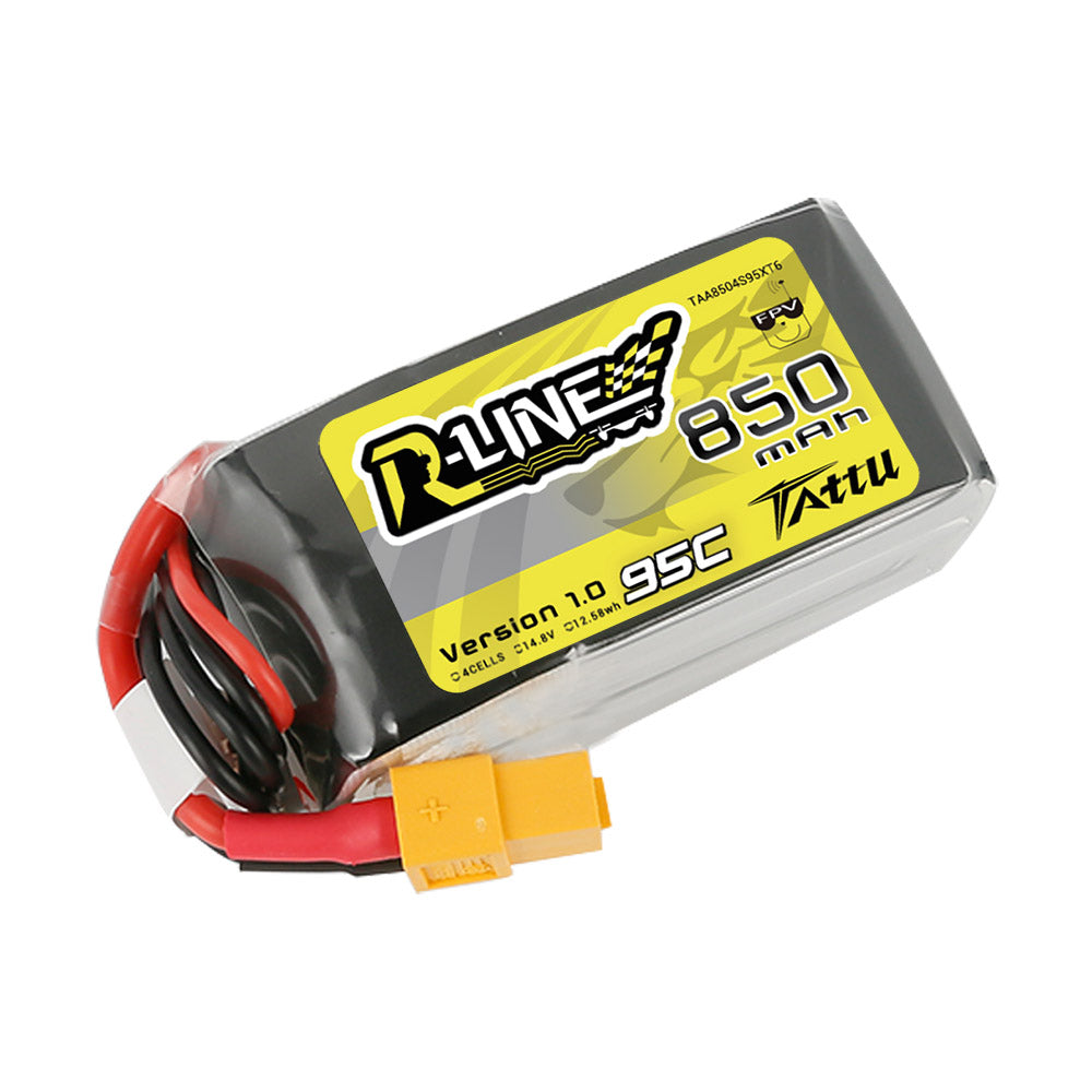 Tattu R-Line 850mAh 4S 95C Batterie Lipo XT60 FPV racing