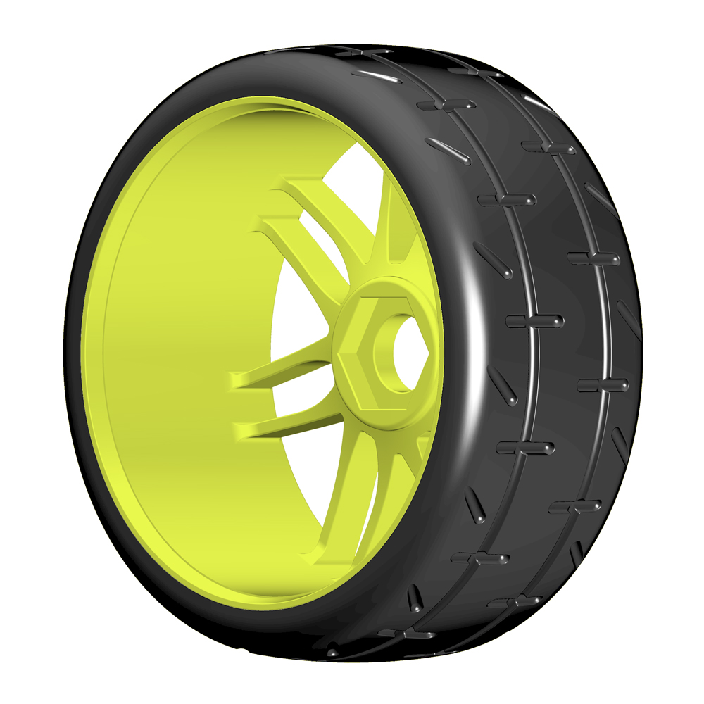 GRP 1:8 GT GTY01-R1 pneus pluie R1 paire collée