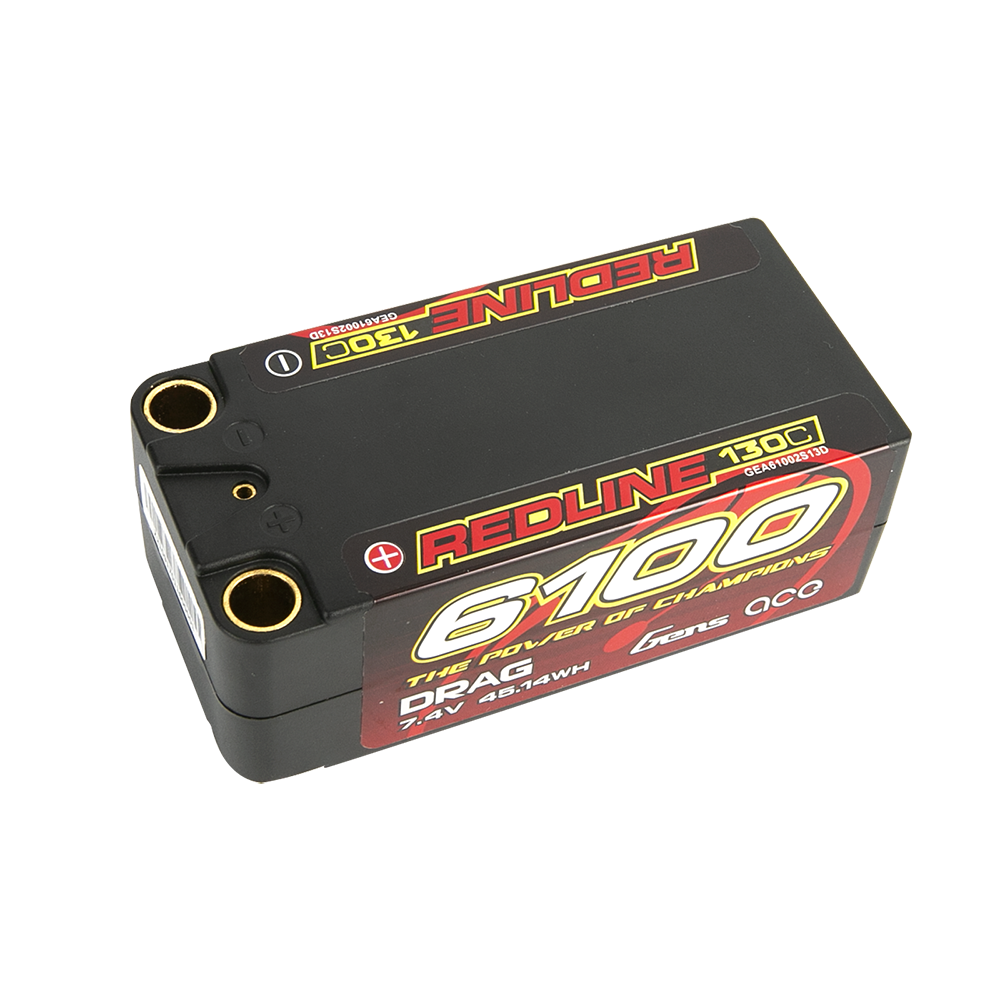 Gens Ace Redline 1.0 batterie shorty 6100mAh 2S 130C bullet