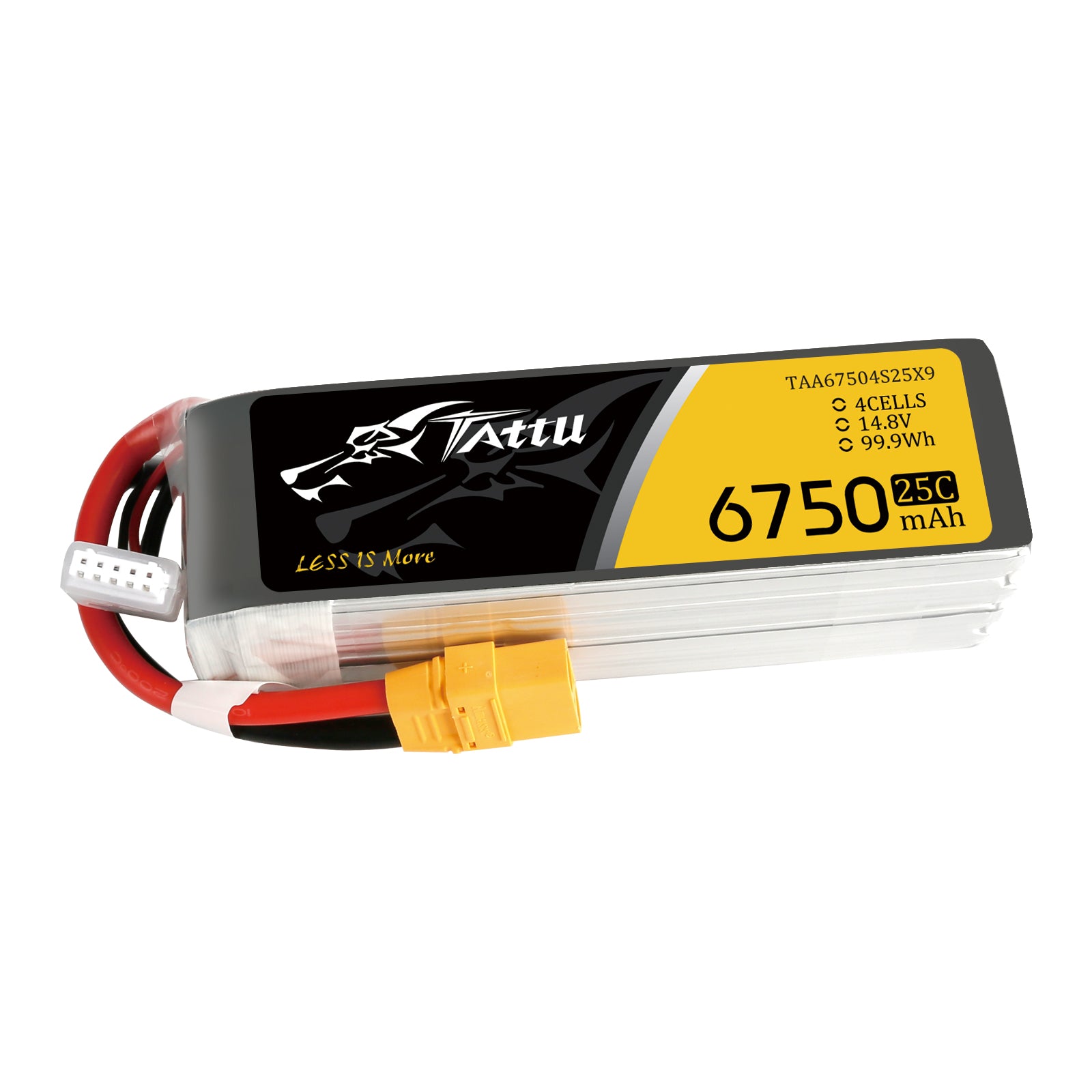 Tattu UAV Classic 6750mAh 4S 25C batterie LiPo XT90 14,8V