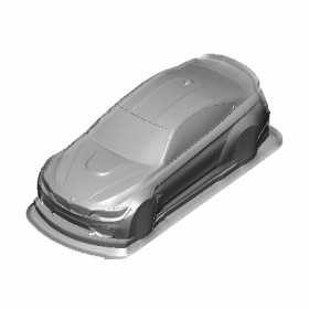 3Racing BDY-M4 carrosserie touring 1/10 0.7mm