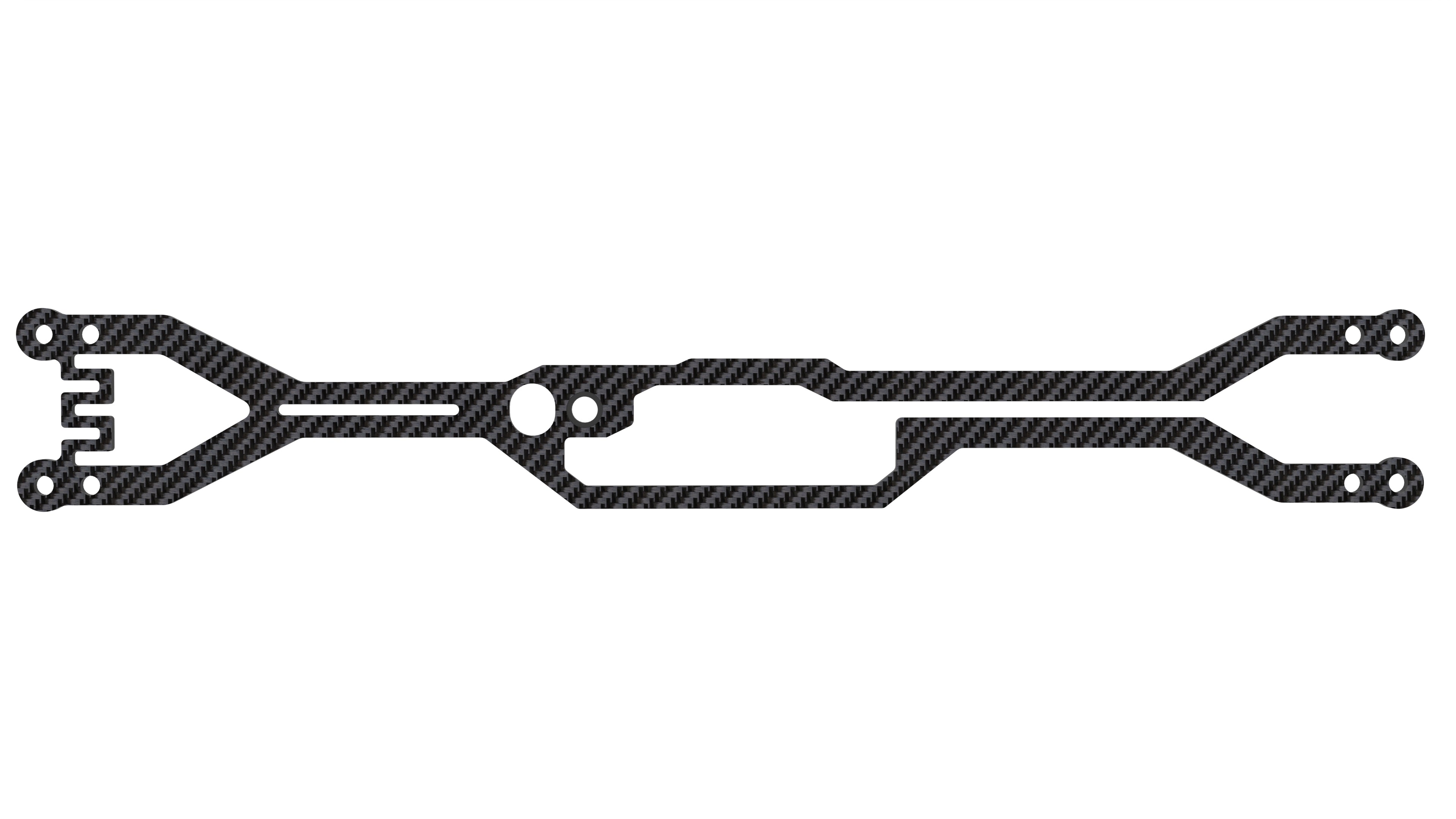 3Racing Cero SAK-Z125E platine supérieure 1,6 mm C-FRP