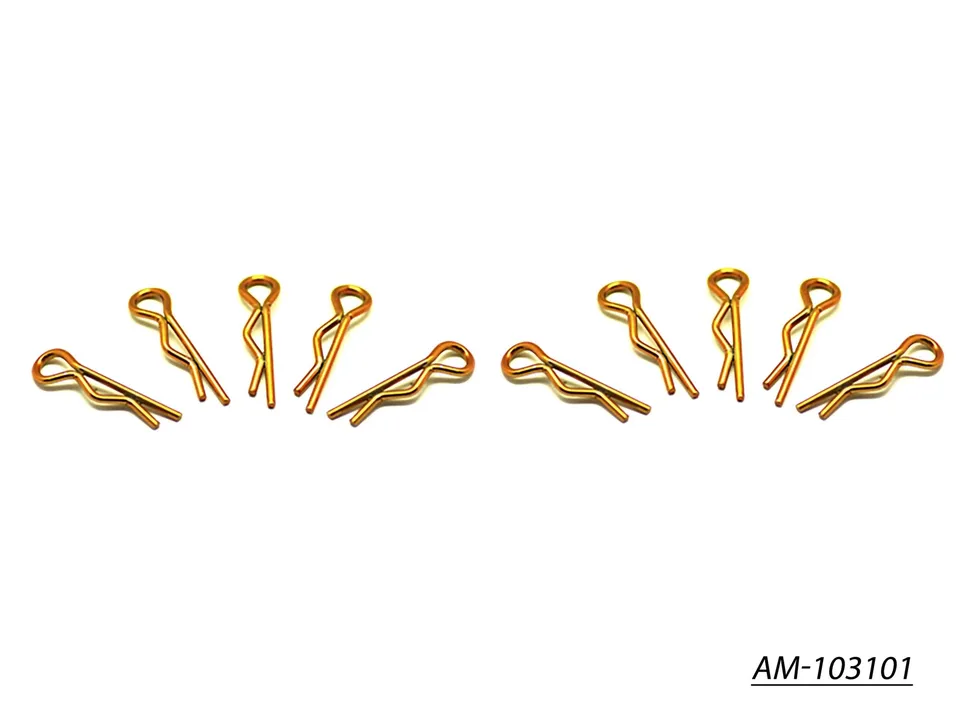 Arrowmax Body Clip 1/10 Or x10 AM-103101 Clips Carrosserie