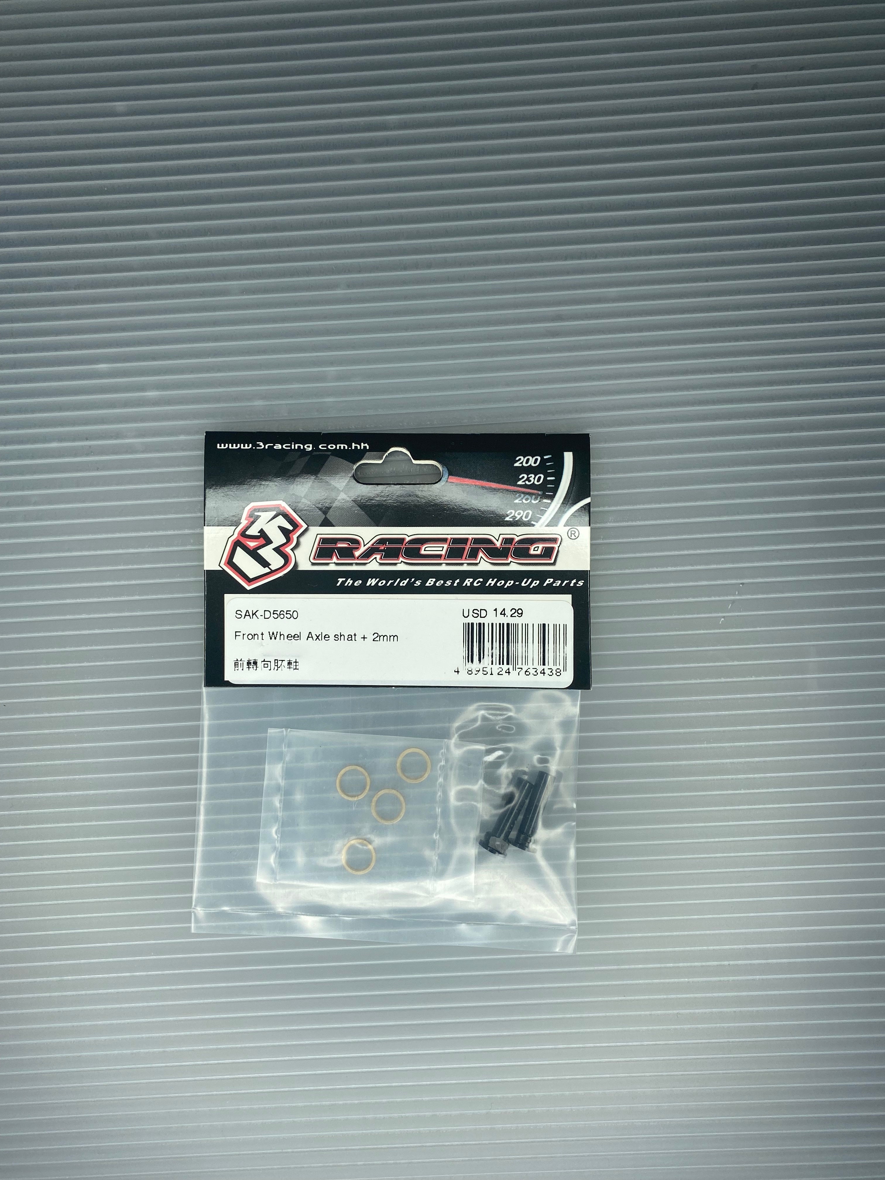 3Racing Sakura SAK-D5650 Axe roue avant +2mm D5