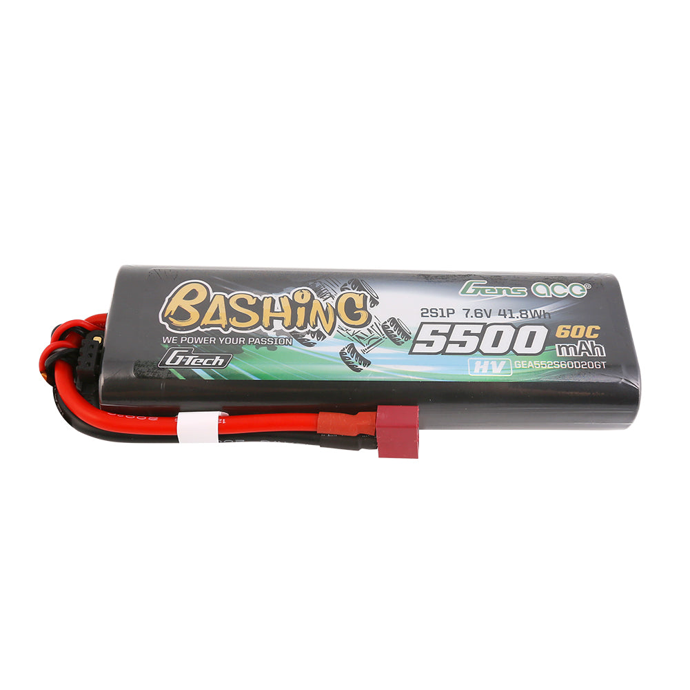 Gens Ace Bashing 5500mAh 2S 60C Batterie LiPo Deans HV