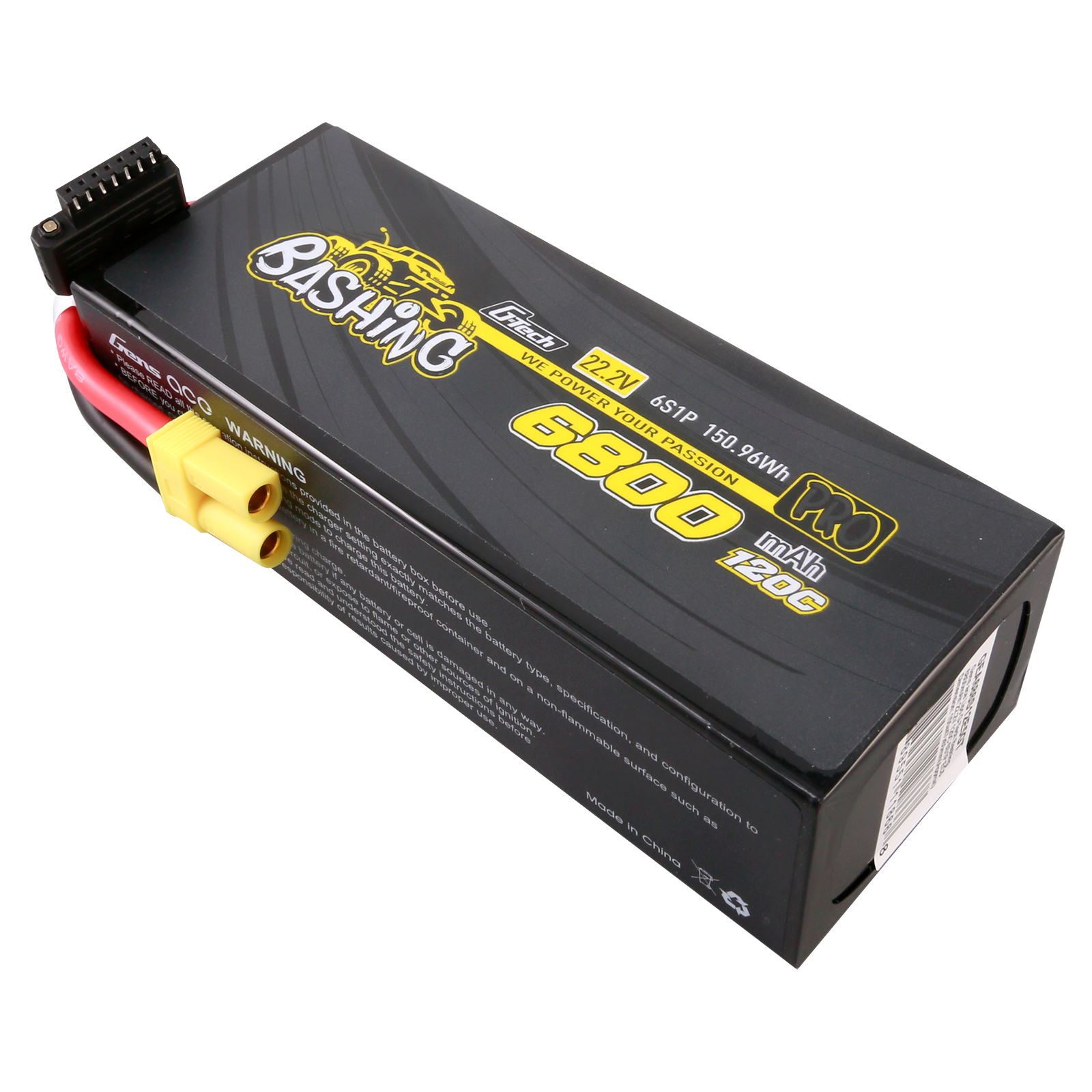Gens Ace Bashing Pro 6800mAh 6S 120C Batterie Lipo EC5