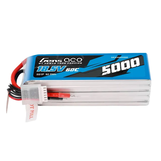 Gens Ace Sport Series 5000mAh 5S 60C batterie LiPo F3A