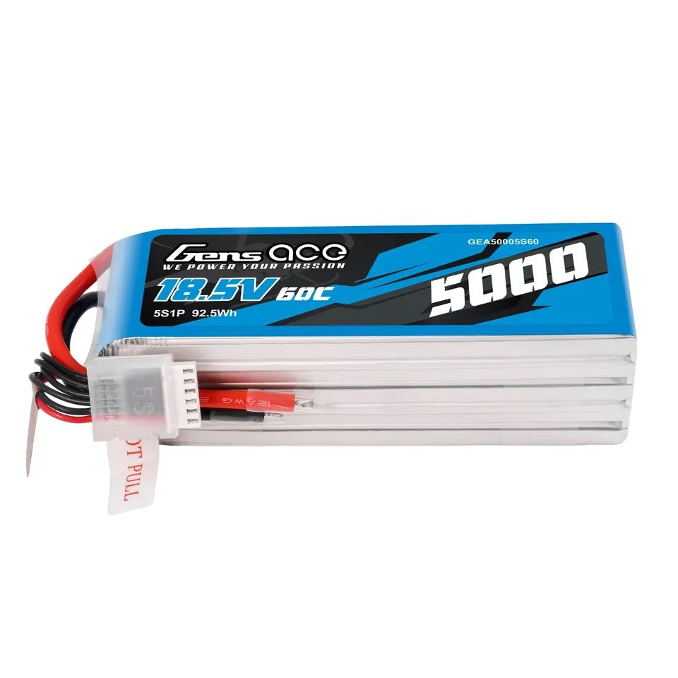 Gens Ace Sport Series 5000mAh 5S 60C batterie LiPo F3A