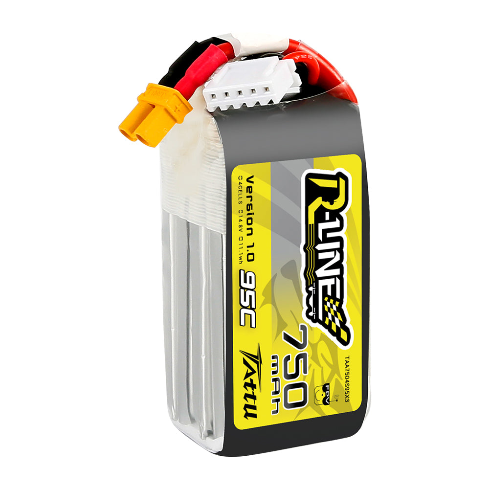 Tattu R-Line 750mAh 4S 95C 14.8V batterie FPV XT30