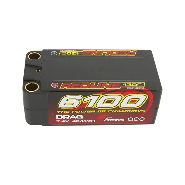 Gens Ace Redline 1.0 batterie shorty 6100mAh 2S 130C bullet