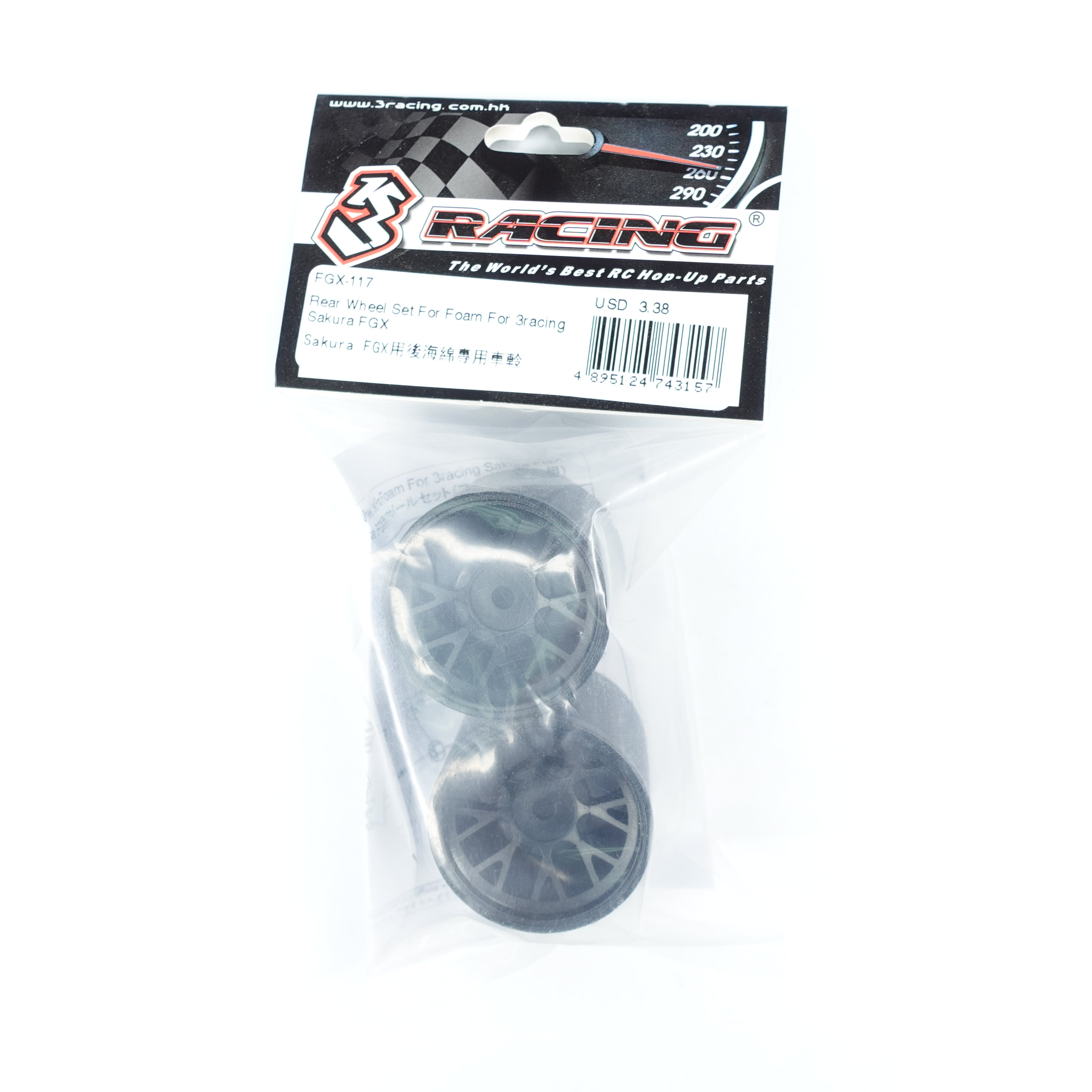 3Racing Sakura FGX-117 roues arrière mousse F1
