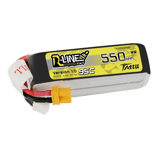 Tattu R-Line 550mAh 4S 95C batterie LiPo 14.8V XT30