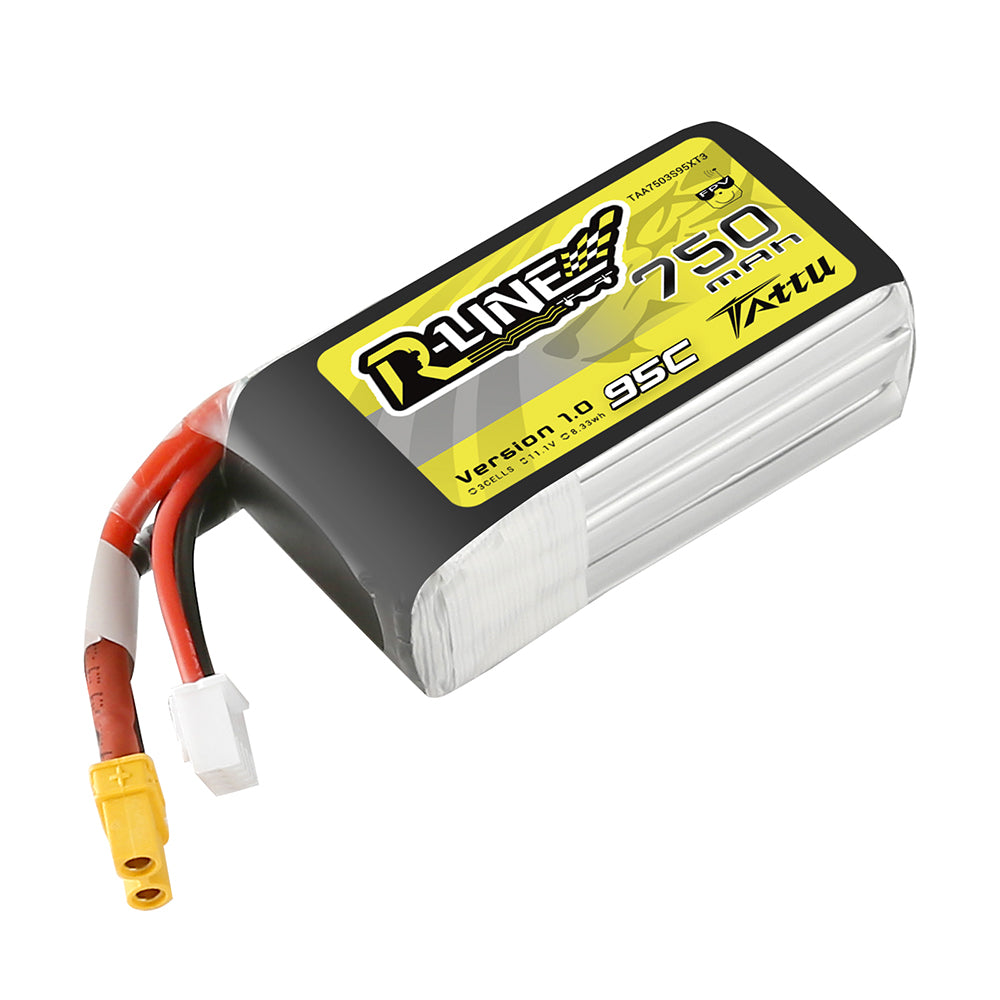Tattu R-Line 750mAh 3S 95C batterie LiPo FPV XT30