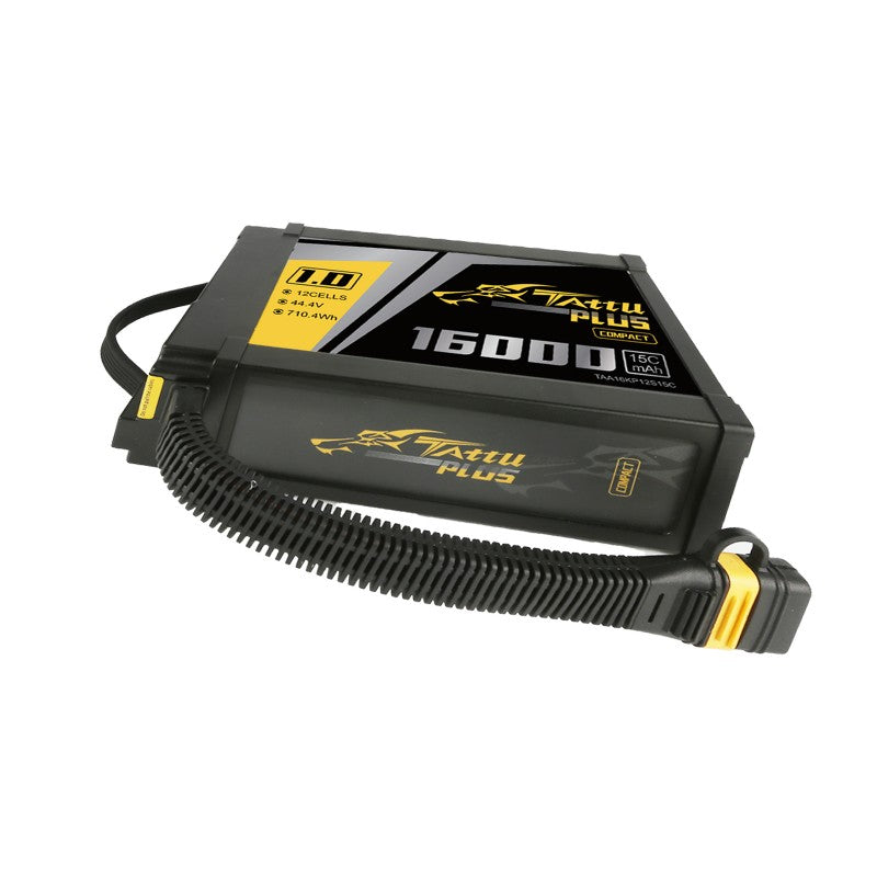 Tattu Plus 1.0 16000mAh 12S batterie LiPo AS150U 44,4V