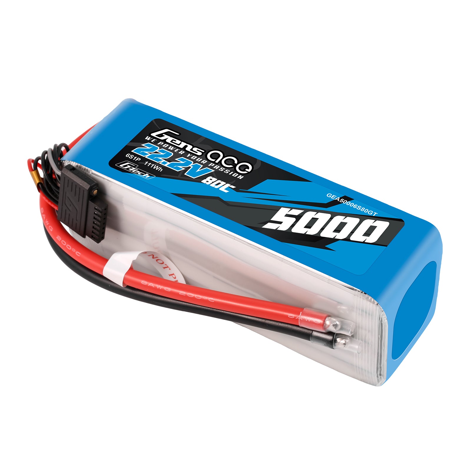 Gens Ace Sport batterie 5000mAh 6S 80C sans prise