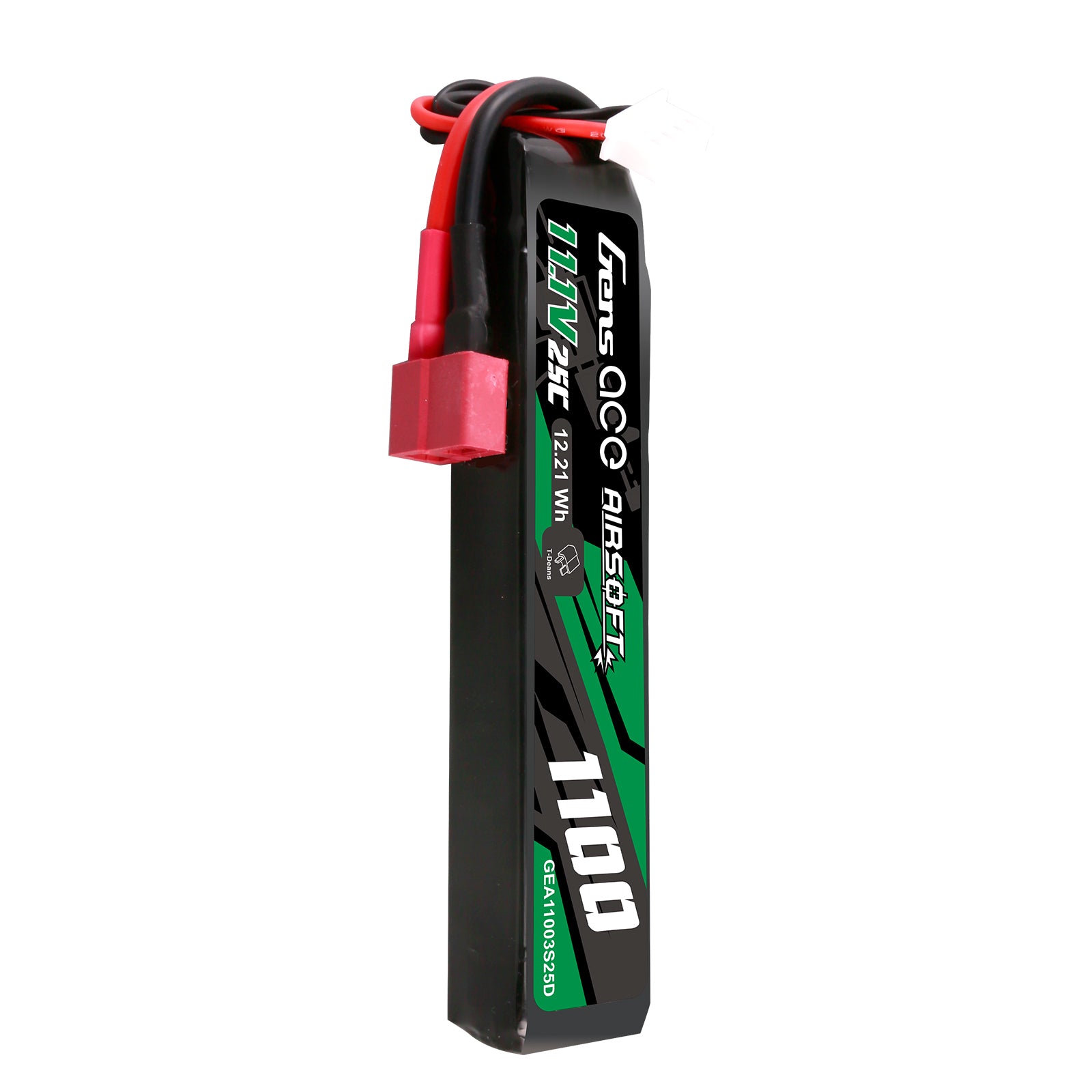Gens Ace Airsoft 1100mAh 3S batterie LiPo 25C Deans