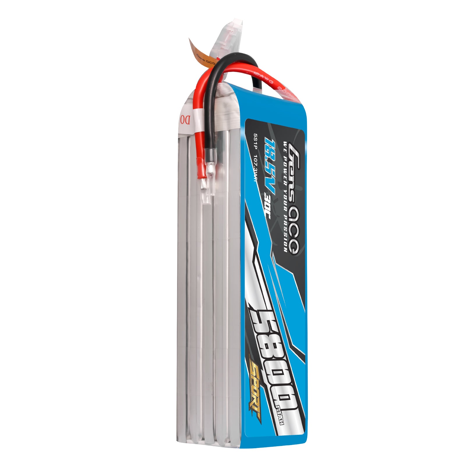 Gens Ace Sport 5800mAh 5S batterie LiPo 30C sans prise