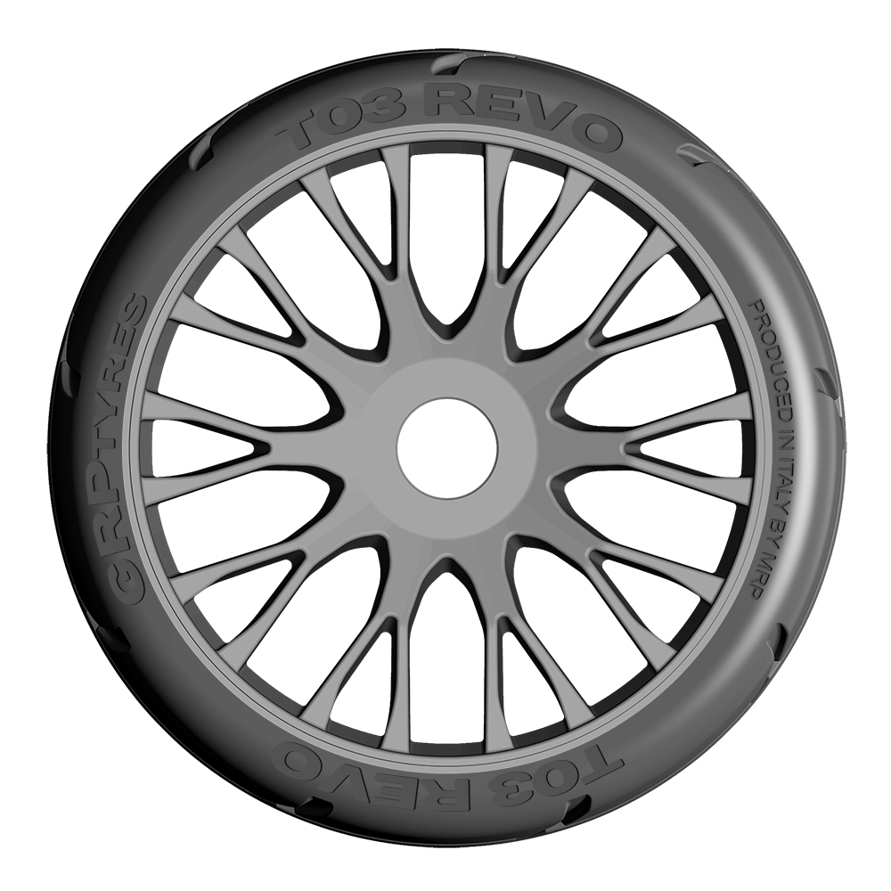 GRP 1:8 GT GTK03-XM2 pneus Revo XM2 SuperSoft paire