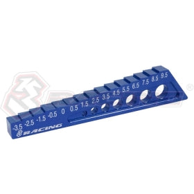 3RACING TOOLS ST-004/5 jauge droop châssis noir -3.5/9.5