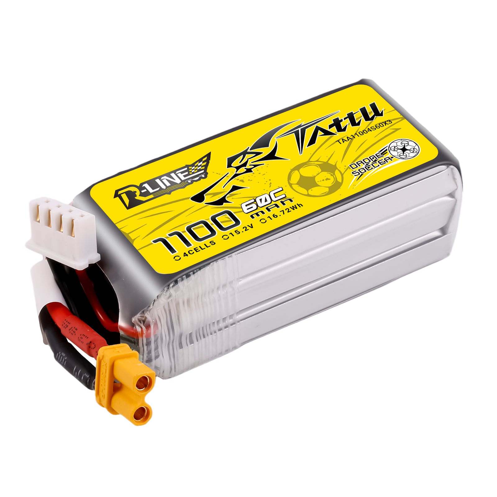 Tattu R-Line 1100mAh 4S 60C batterie LiPo HV XT30