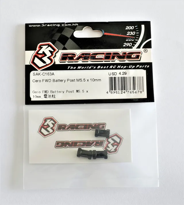 3Racing Cero SAK-C163A Plot batterie FWD M5.5x10mm