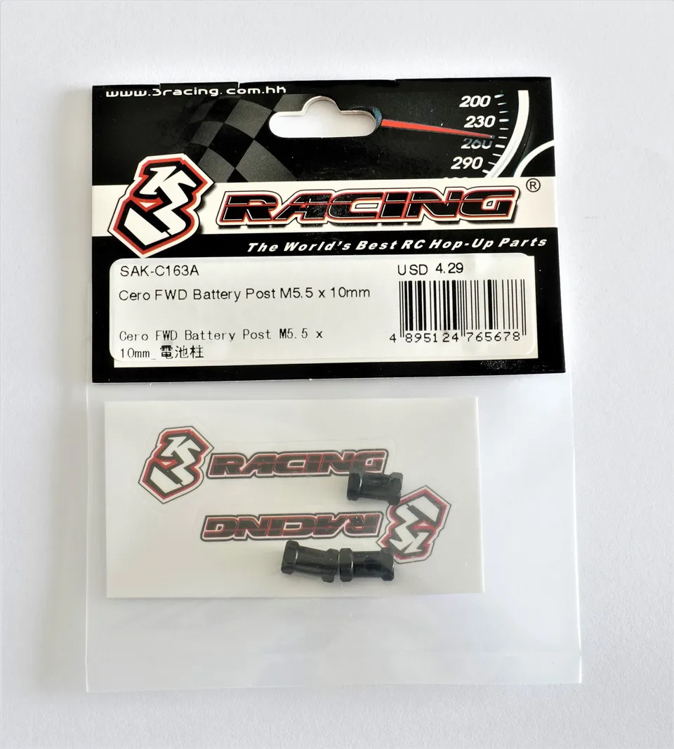 3Racing Cero SAK-C163A Plot batterie FWD M5.5x10mm