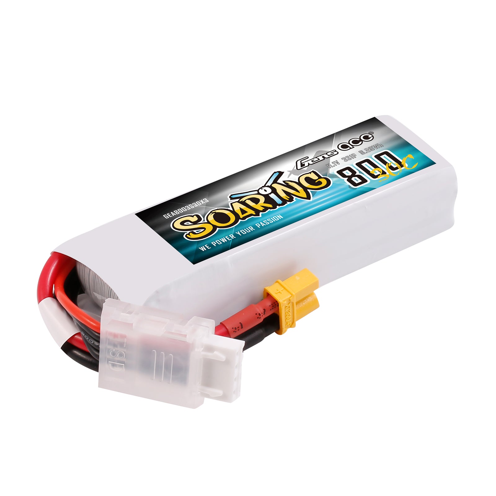 Gens Ace Air Classic 800mAh 3S batterie LiPo 30C XT30