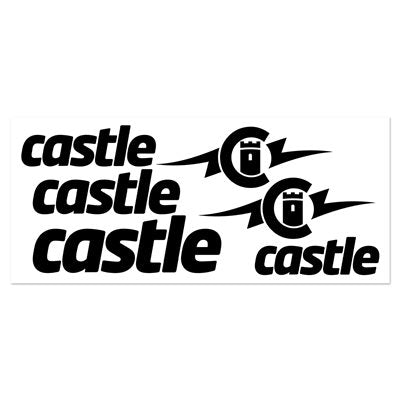 Castle Vinyl Decals stickers RC vinyle noir lot 6