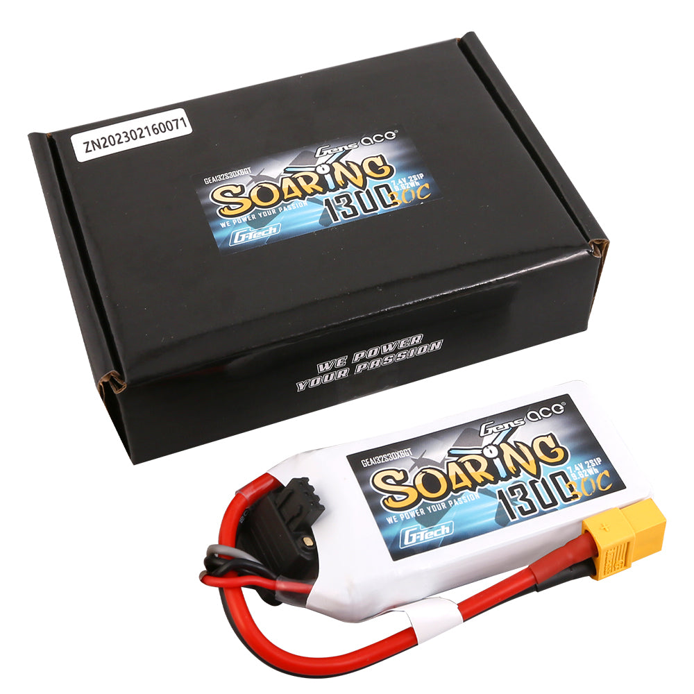 Gens Ace Air Classic 1300mAh 2S 7.4V batterie avion XT60