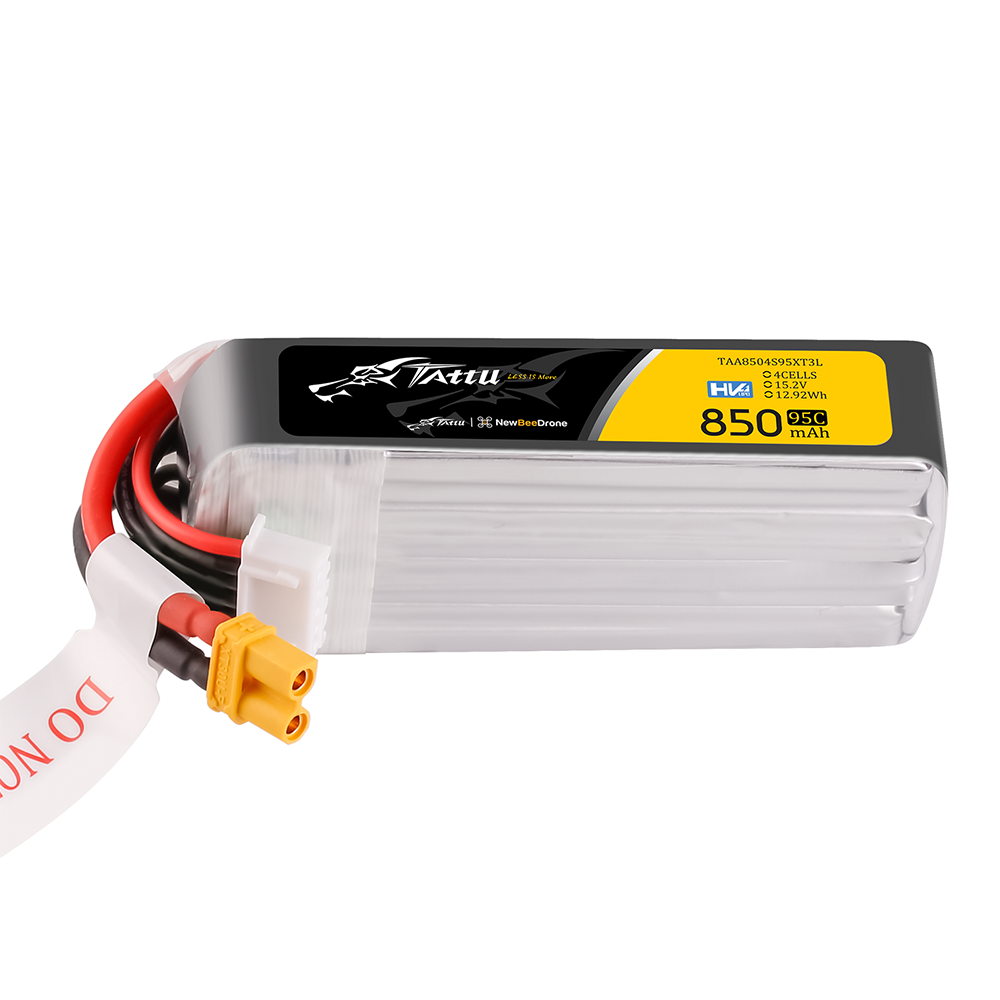 Tattu FPV 850mAh 4S 95C batterie LiPo long XT30U-F 15.2V