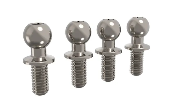 3Racing Cero SAK-Z116 rotule titane M4.8 x4 lot 4