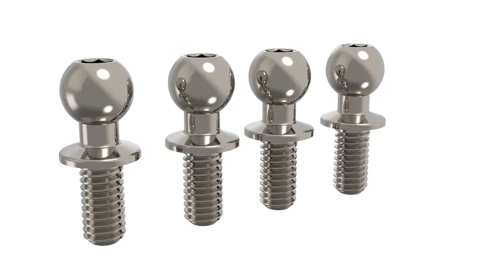 3Racing Cero SAK-Z116 rotule titane M4.8 x4 lot 4