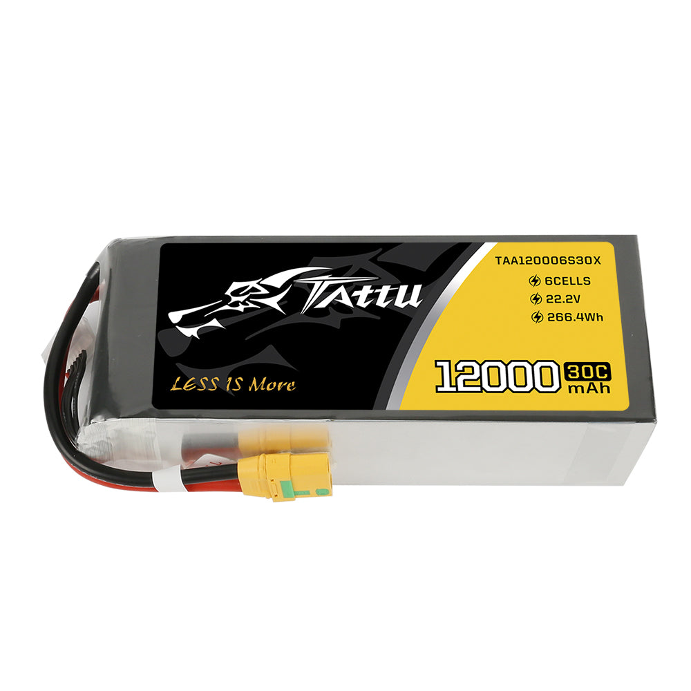 Tattu UAV Classic 12000mAh 6S batterie drone 22.2V XT90 30C