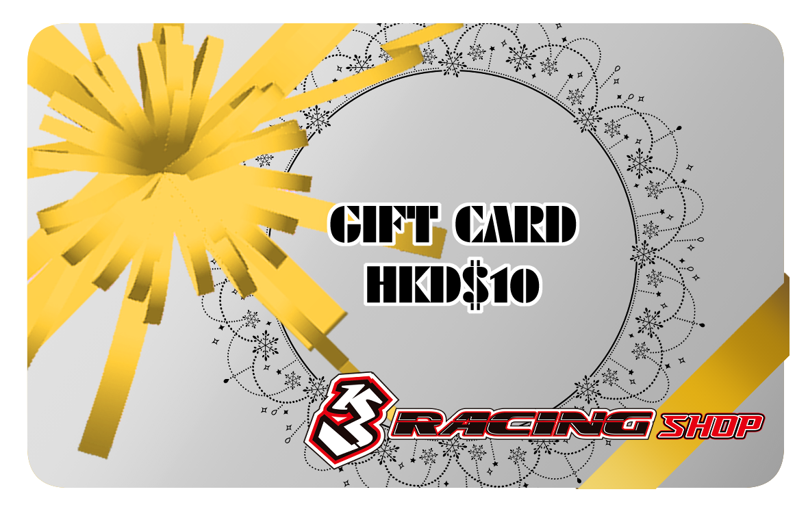 3Racing MERCH carte cadeau 10 HK$ bon d'achat piste