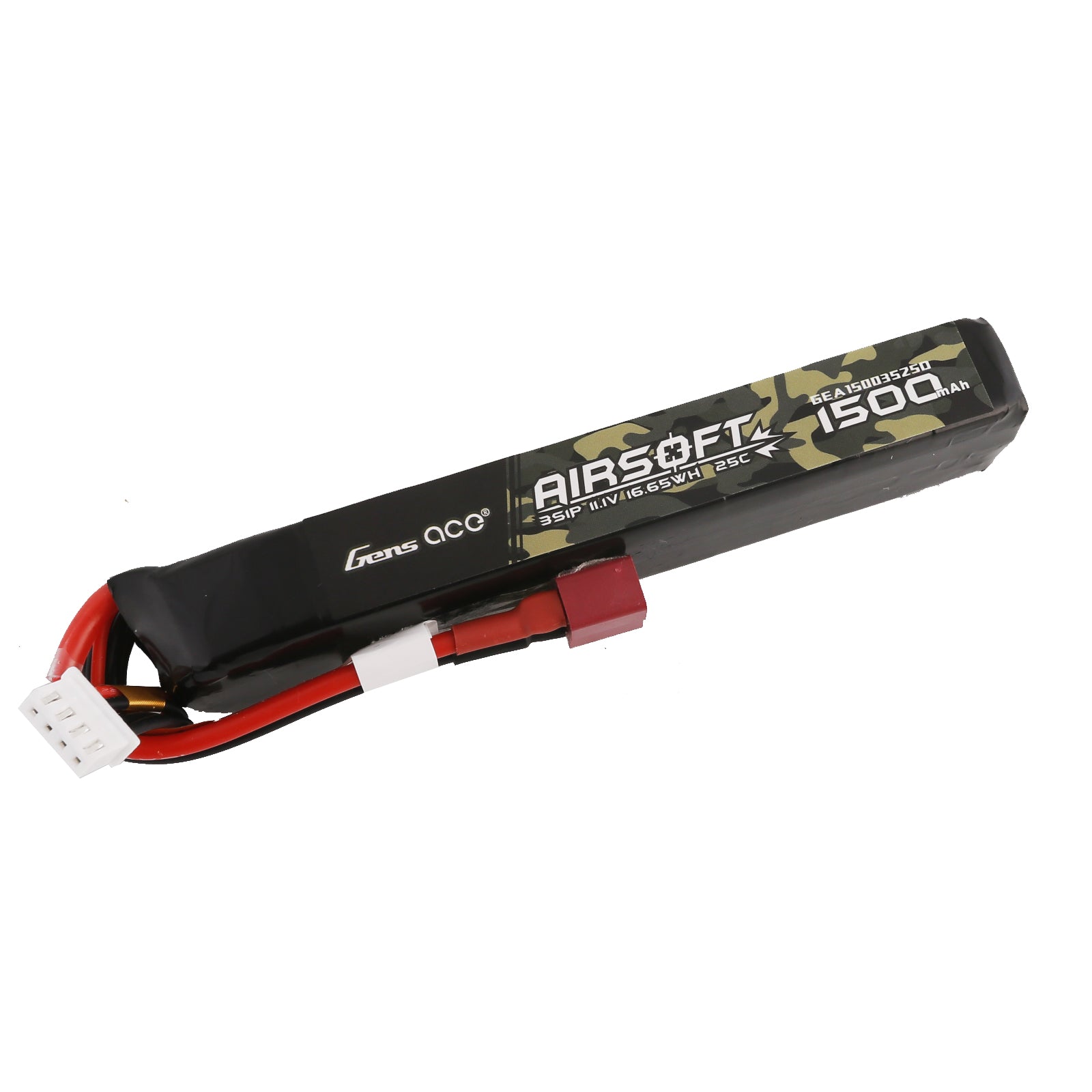 Gens Ace Airsoft Battery 1500mAh 3S batterie lipo 11,1V Deans