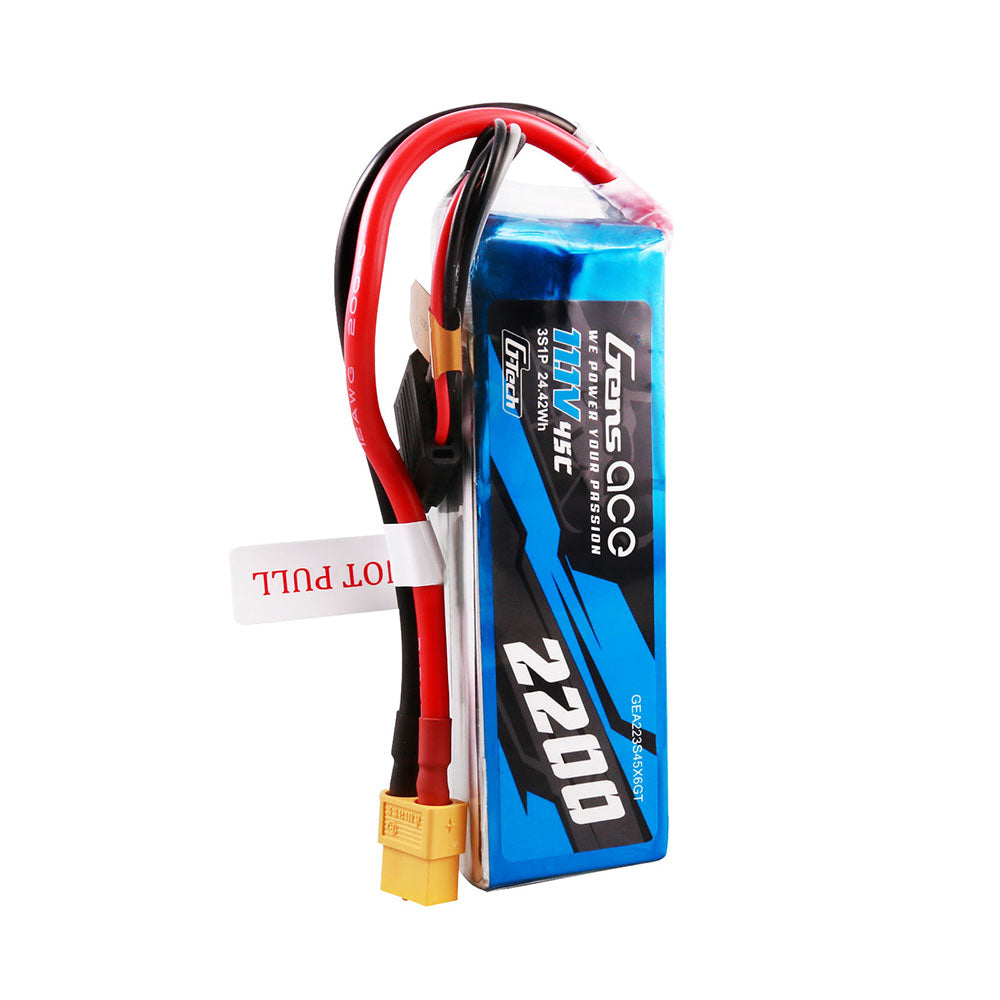 Gens Ace Air 2200mAh 3S 45C Batterie LiPo XT60 Heli