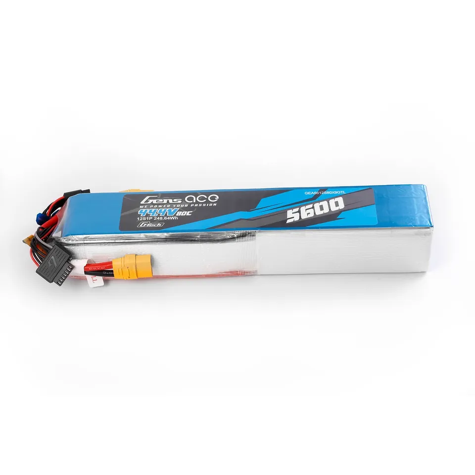 Gens Ace Air Classic 5600mAh 12S batterie hélico 80C XT90