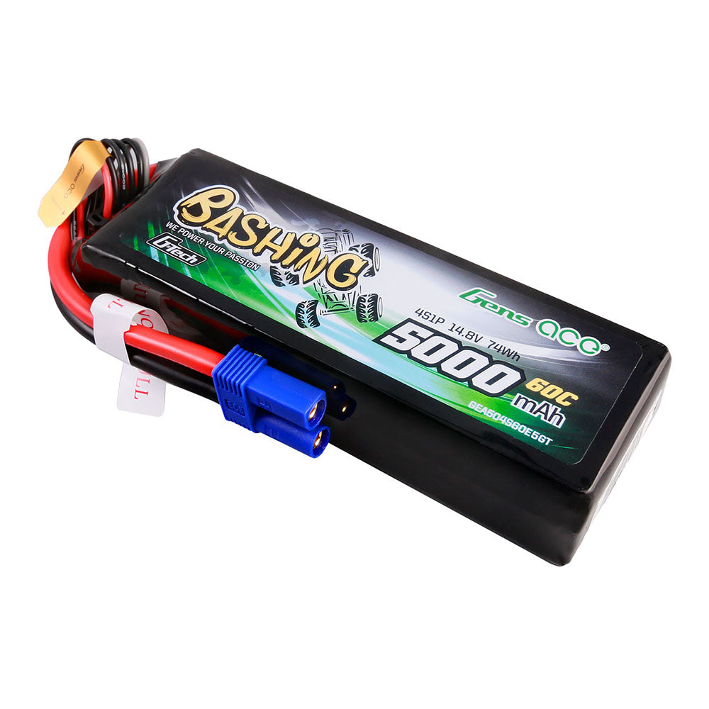 Gens Ace Bashing 5000mAh 4S batterie LiPo EC5 60C