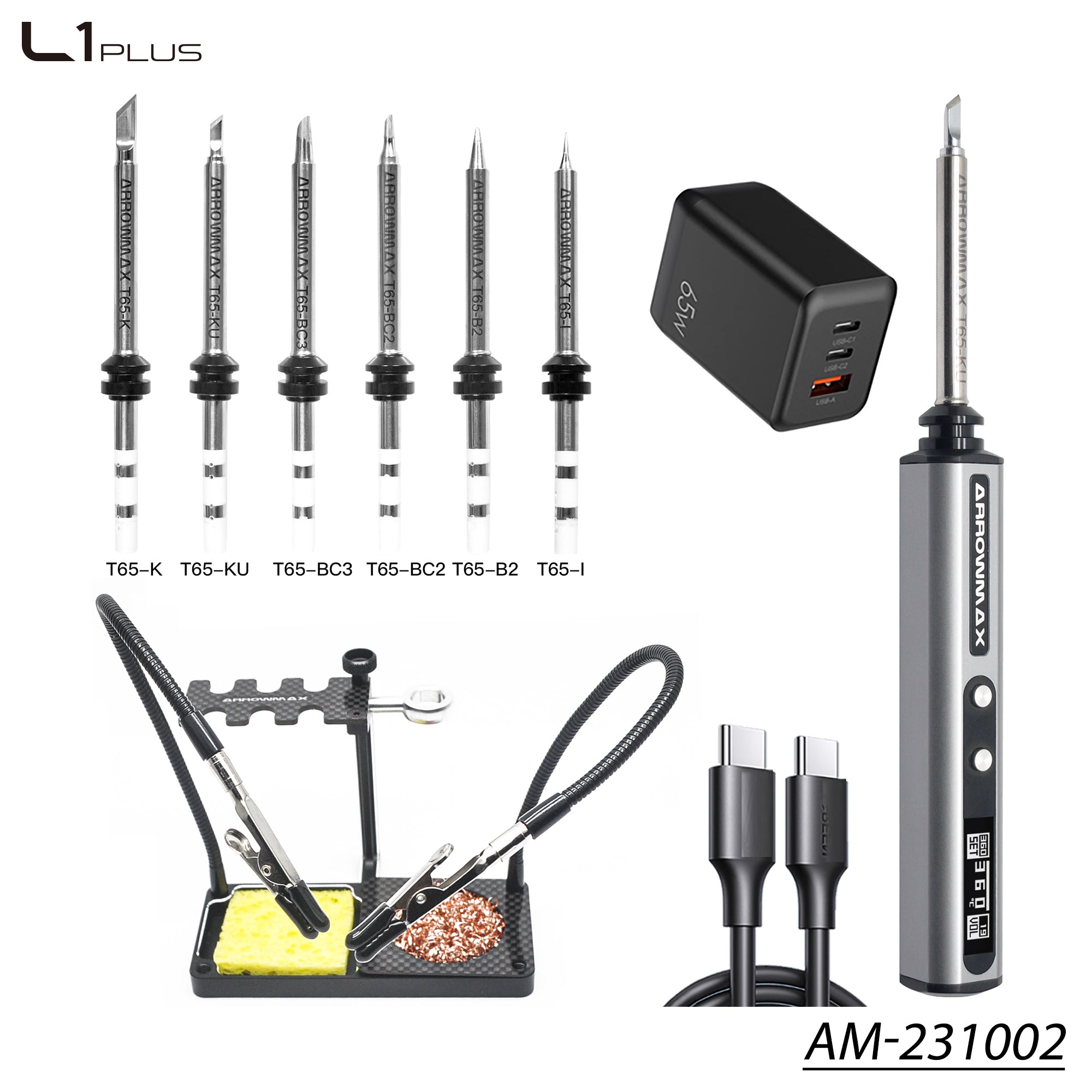 Arrowmax L1 Plus fer à souder + support alu