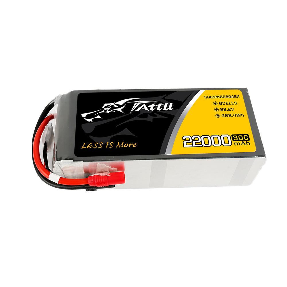 Tattu batterie LiPo 6S 22000mAh 30C AS150 XT150 drone