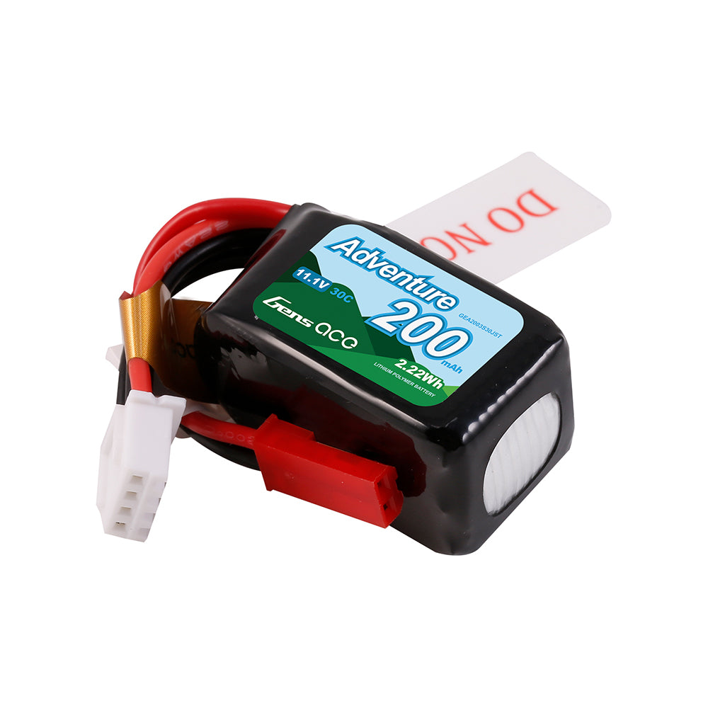 Gens Ace Car Classic 200mAh 3S batterie LiPo JST 30C