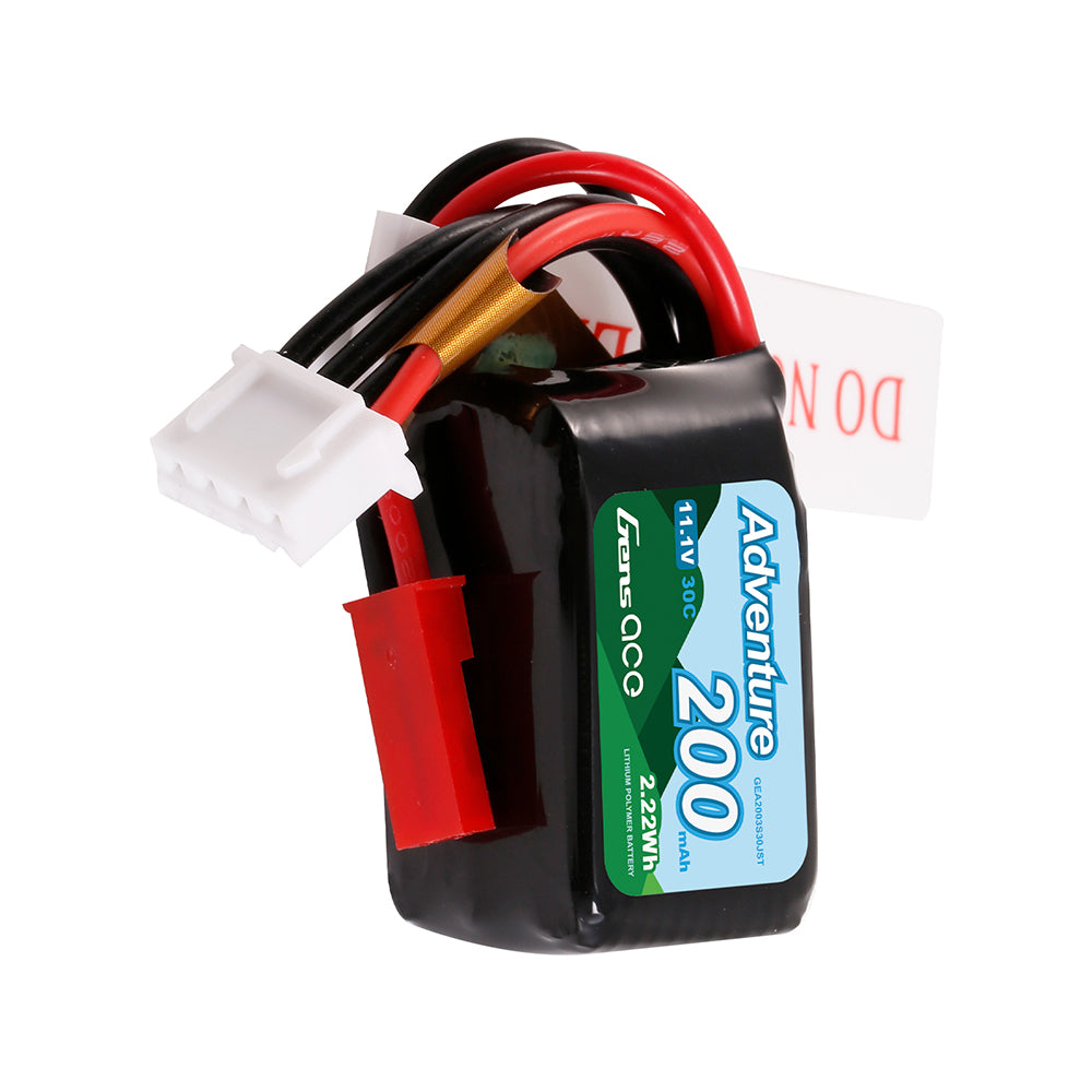 Gens Ace Car Classic 200mAh 3S batterie LiPo JST 30C