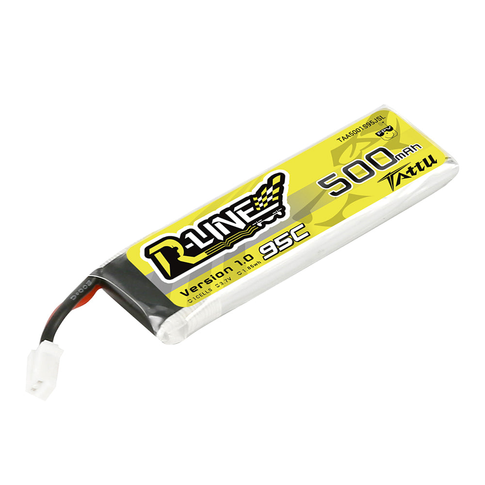 Tattu R-Line 500mAh 1S 95C batterie LiPo PH2.0
