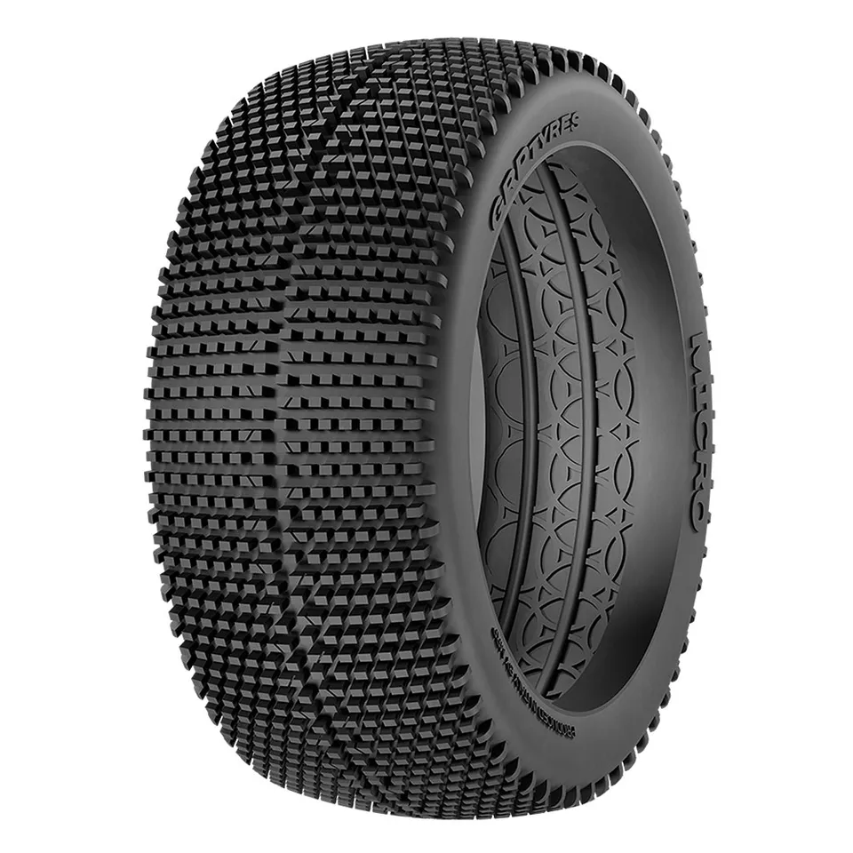 GRP Micro N25 pneu buggy 1/8 non collé x2 supersoft