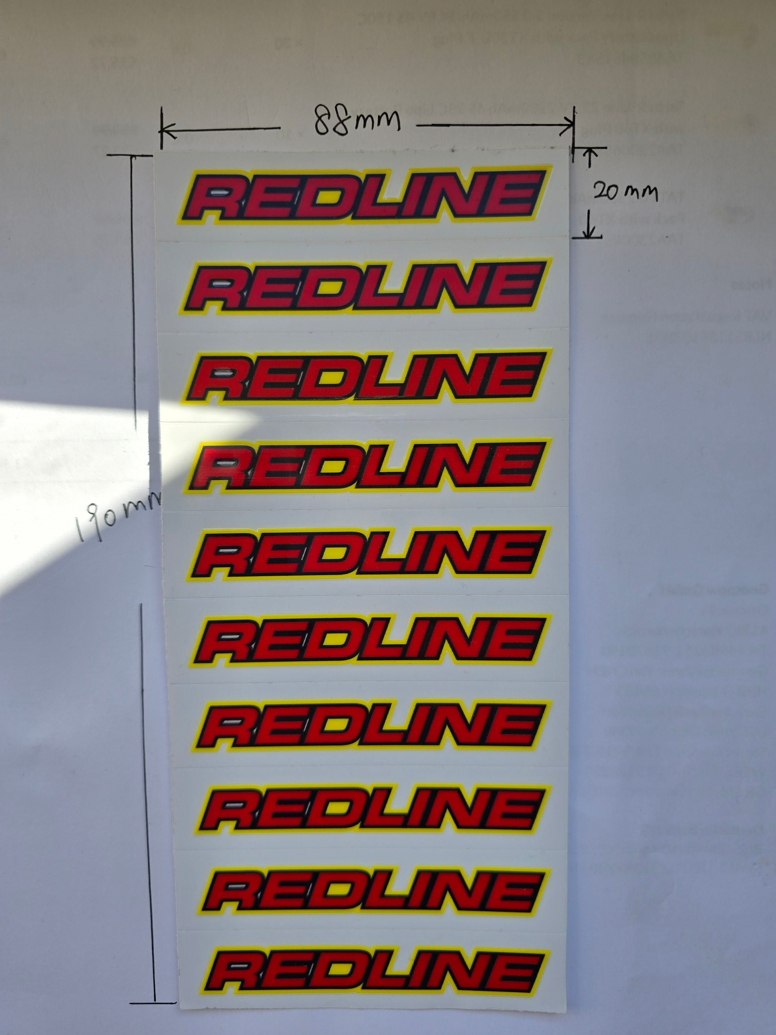 Gens Ace Redline Sticker Autocollant x10