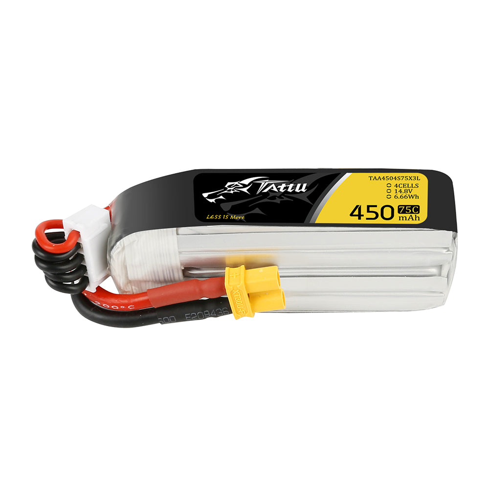 Tattu 450mAh 4S batterie FPV 14.8V 75C XT30 Cinewhoop