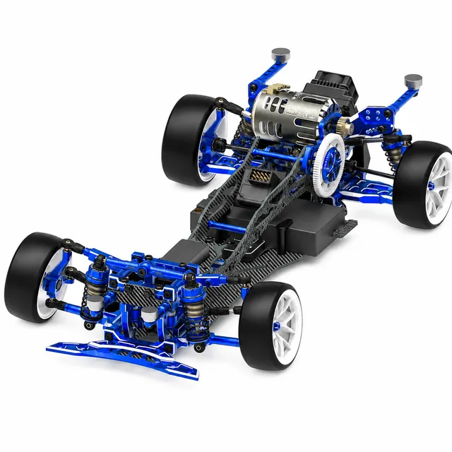3RACING AuperD5 KIT-AUPERD5 châssis drift 1/10 bleu midship