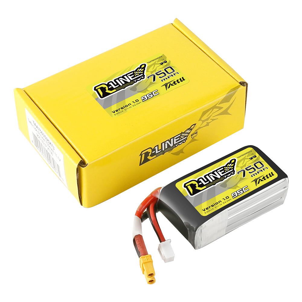 Tattu R-Line 750mAh 3S 95C batterie LiPo FPV XT30